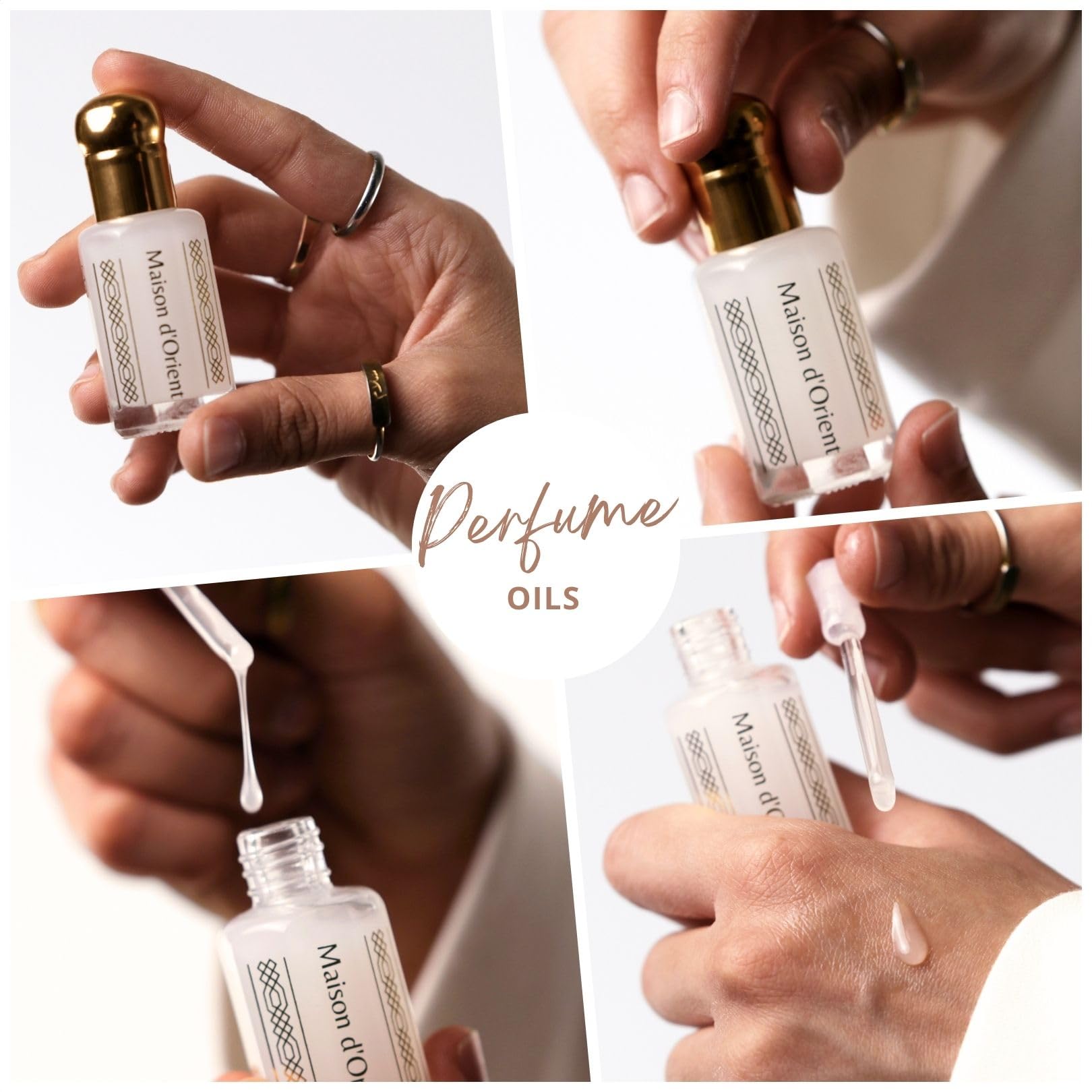 Maison d'Orient Shadow Flux label showing notes and branding for quick recognition
