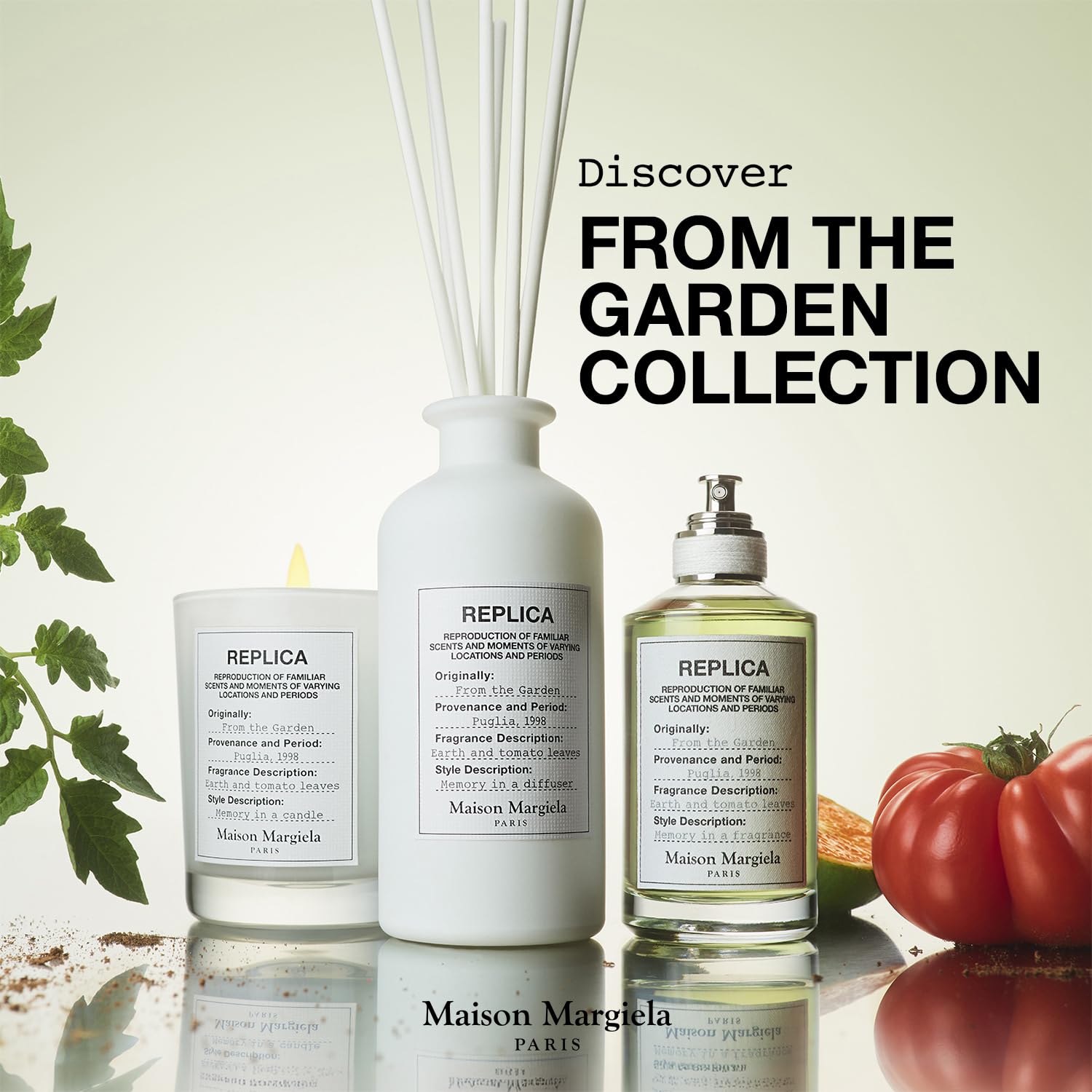 Maison Margiela Replica From The Garden Candle in an ambient home setting