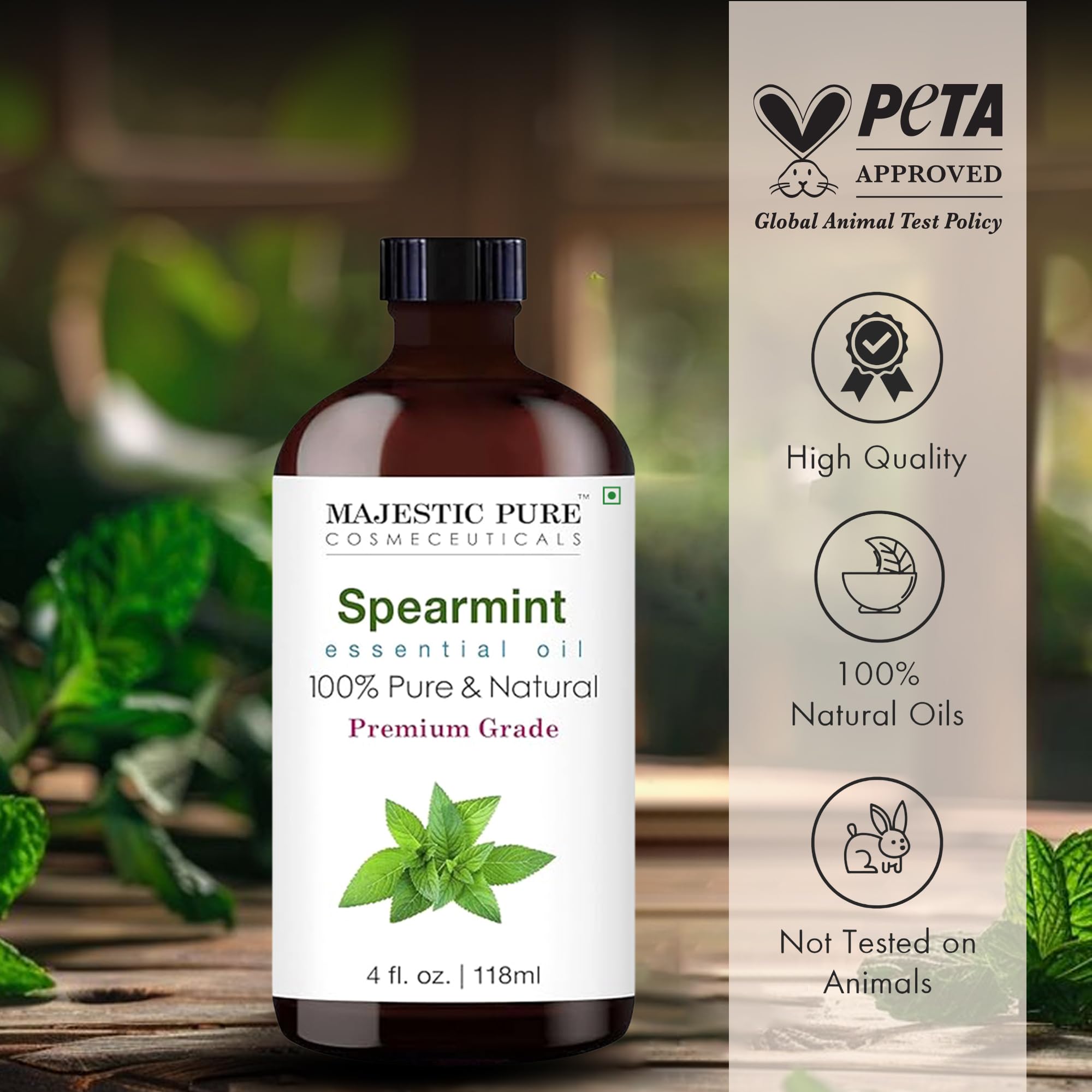 Majestic Pure Aceite Menta Verde, difusor de aromaterapia para ambientes pequeños
