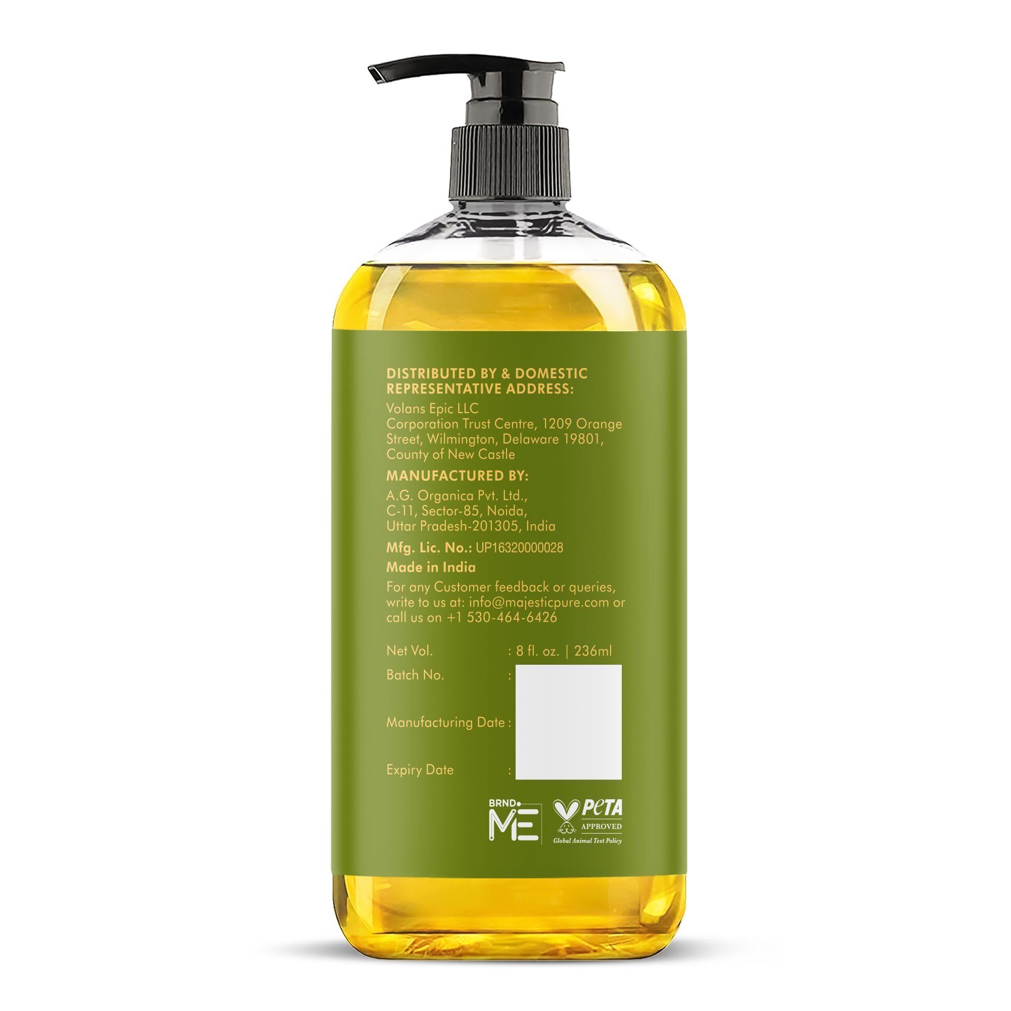 Majestic Pure Arnica Massage Oil skin-absorption closeup shows rapid absorption into the skin