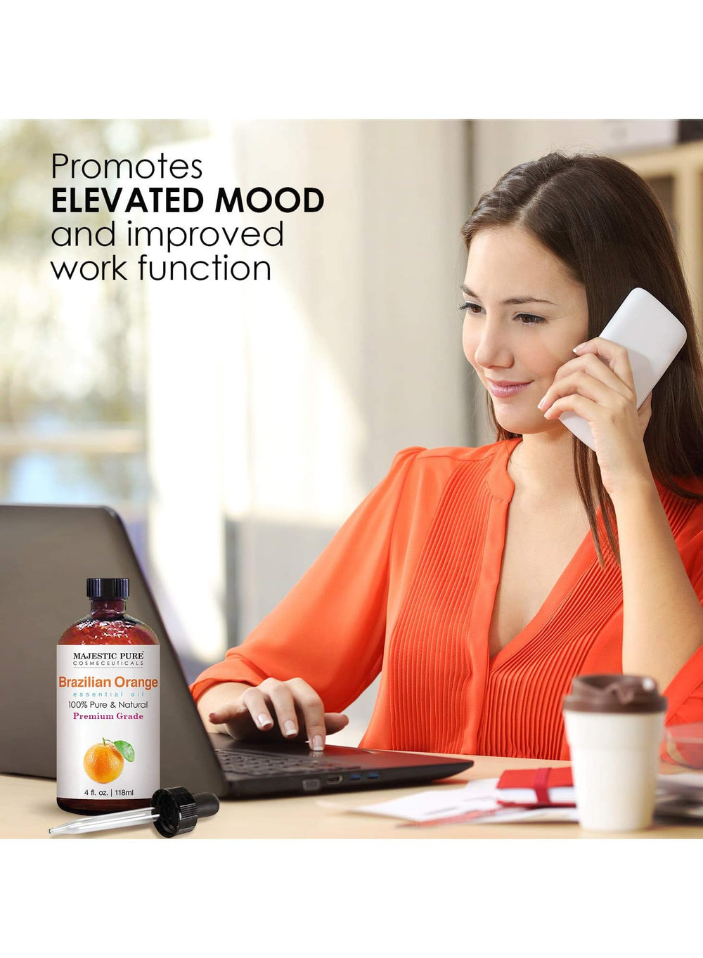 Blending ideas featuring Majestic Pure Brazilian orange oil for versatile aromatherapy options.