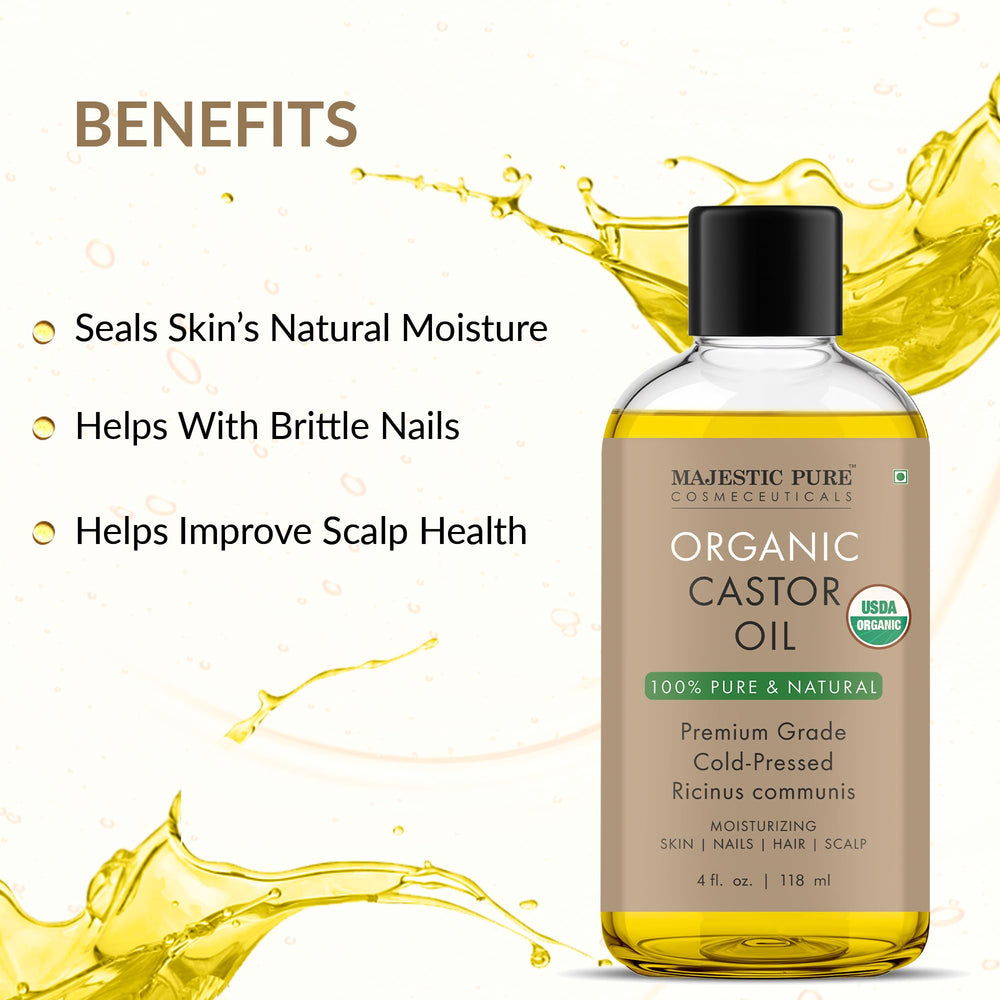 Majestic Pure Castor Oil on hair during styling demonstrates versatile use