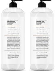Majestic Pure fractionated coconut oil bottle label highlighting purity and simple ingredients for trusted use.