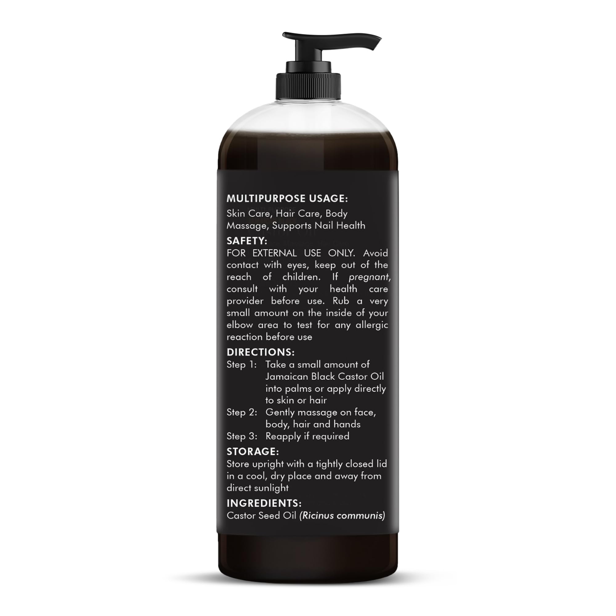 Majestic Pure Jamaican Black Castor Oil massage for hydrating, soft skin.