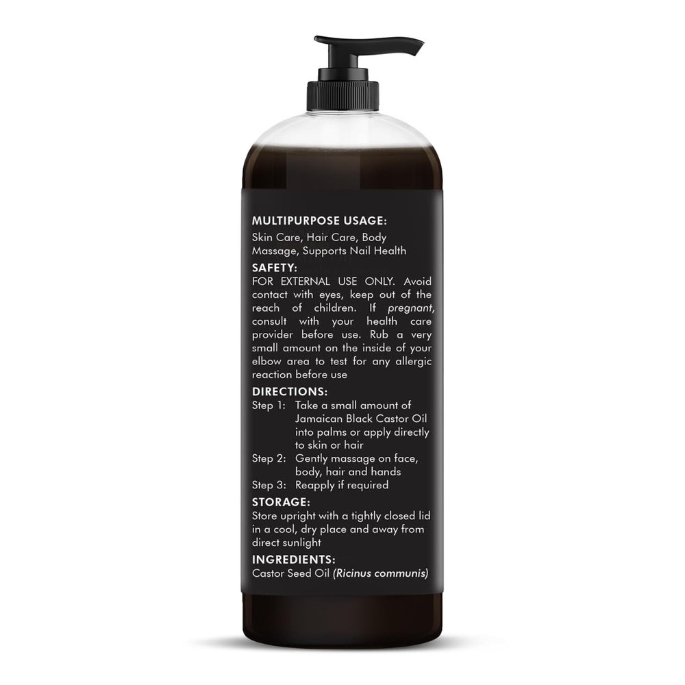 Majestic Pure Jamaican Black Castor Oil massage for hydrating, soft skin.