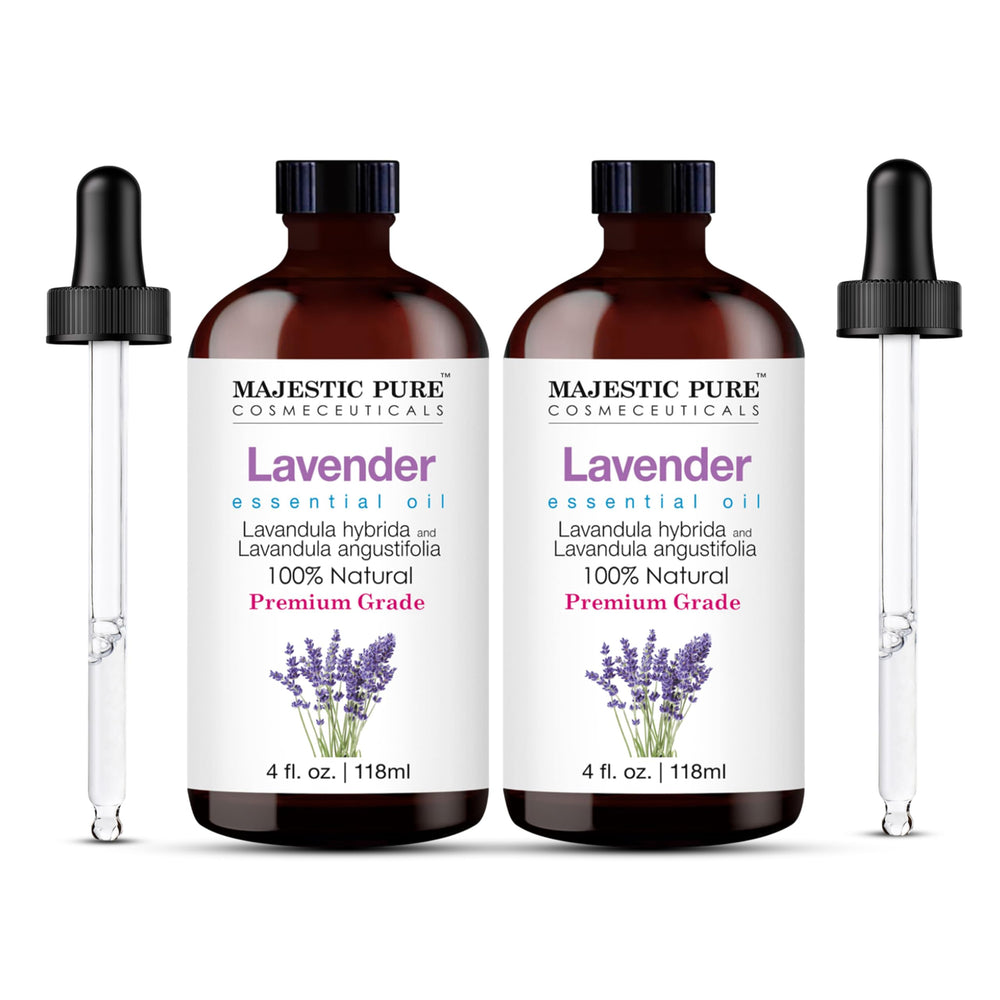 Majestic Pure Lavender oil bottle with dropper for precise diffuser use