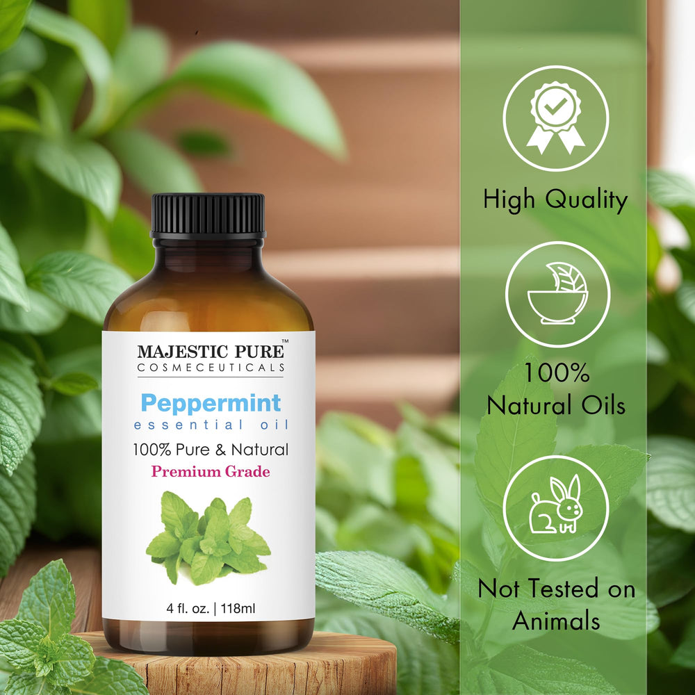 Origenes mundiales Majestic Pure, aceite de menta de origen selecto para perfumar.