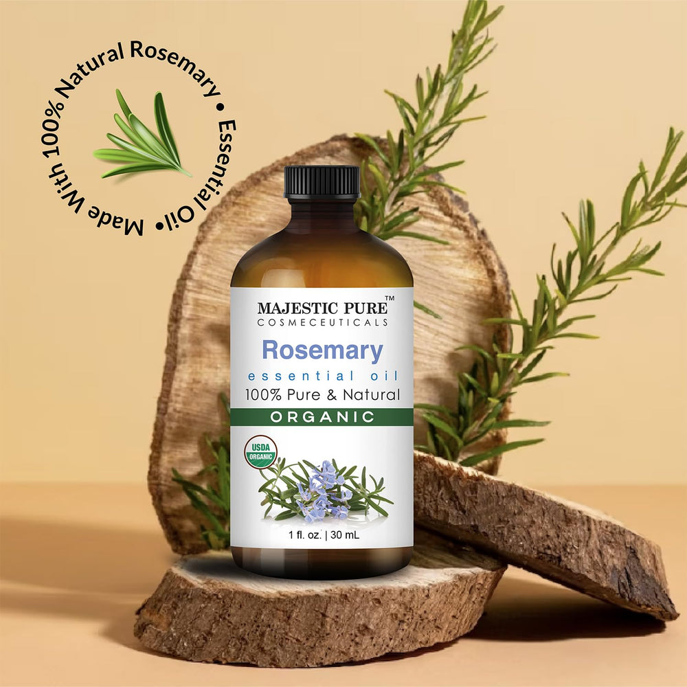 Majestic Pure rosemary oil diffuser setup with rosemary aroma for focus and calm.
