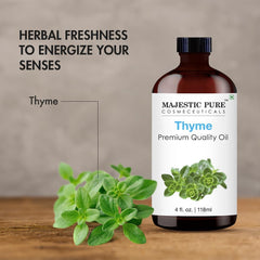 Majestic Pure Thyme Oil with dropper for precise dosing