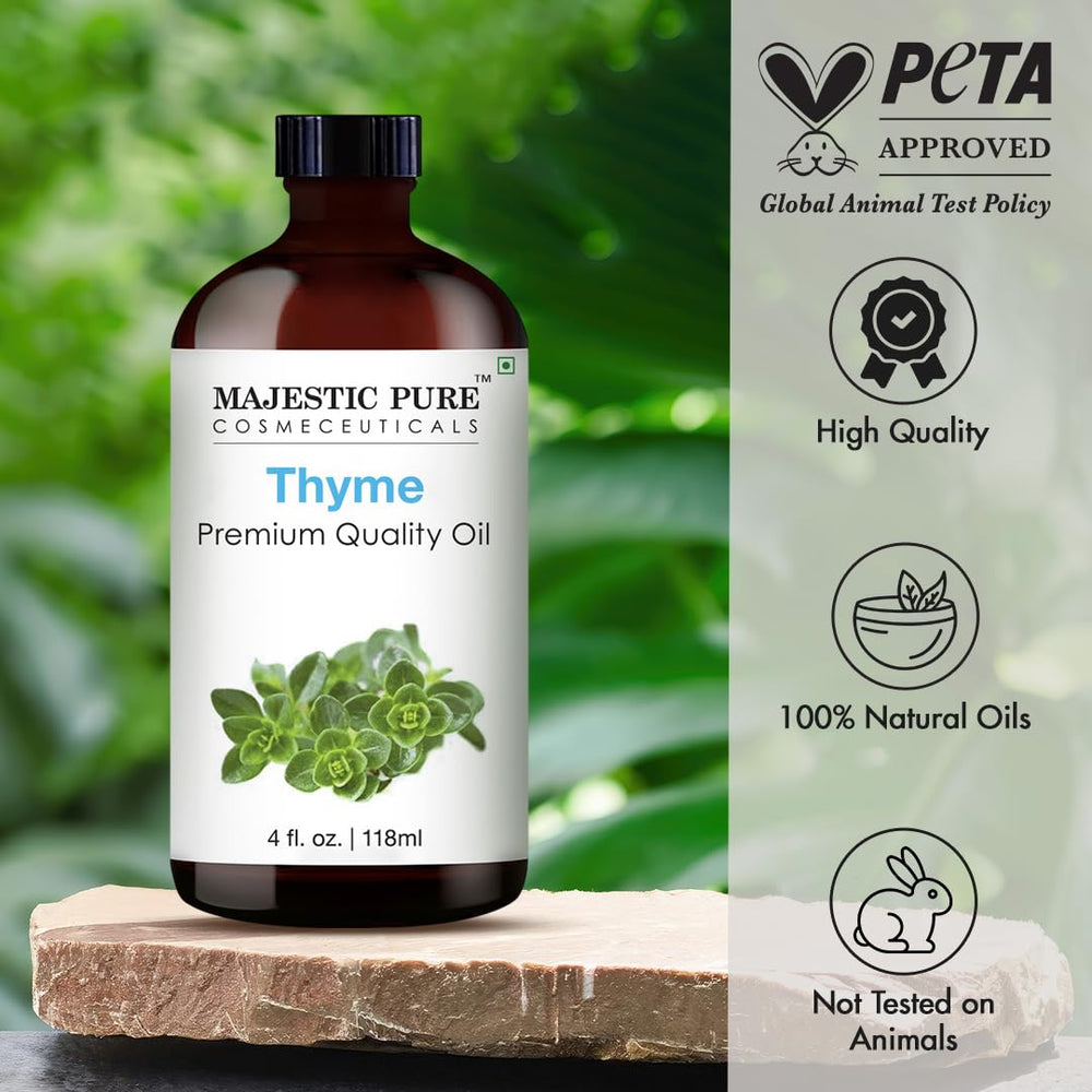Majestic Pure Thyme Oil in diffuser setup enriching spaces