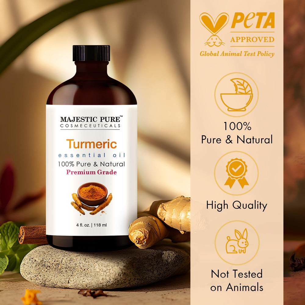 Majestic Pure turmeric oil for soap making, adding natural aroma.