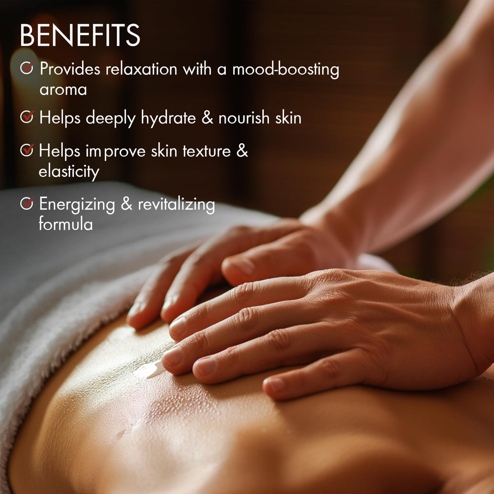 Shea butter element in the oil adds hydrating feel for skin health.