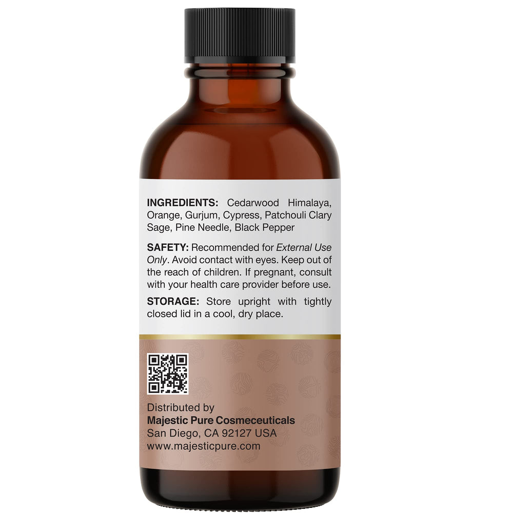 Majestic Pure Wood Essential Oil Blend cypress in diffuser ambiance