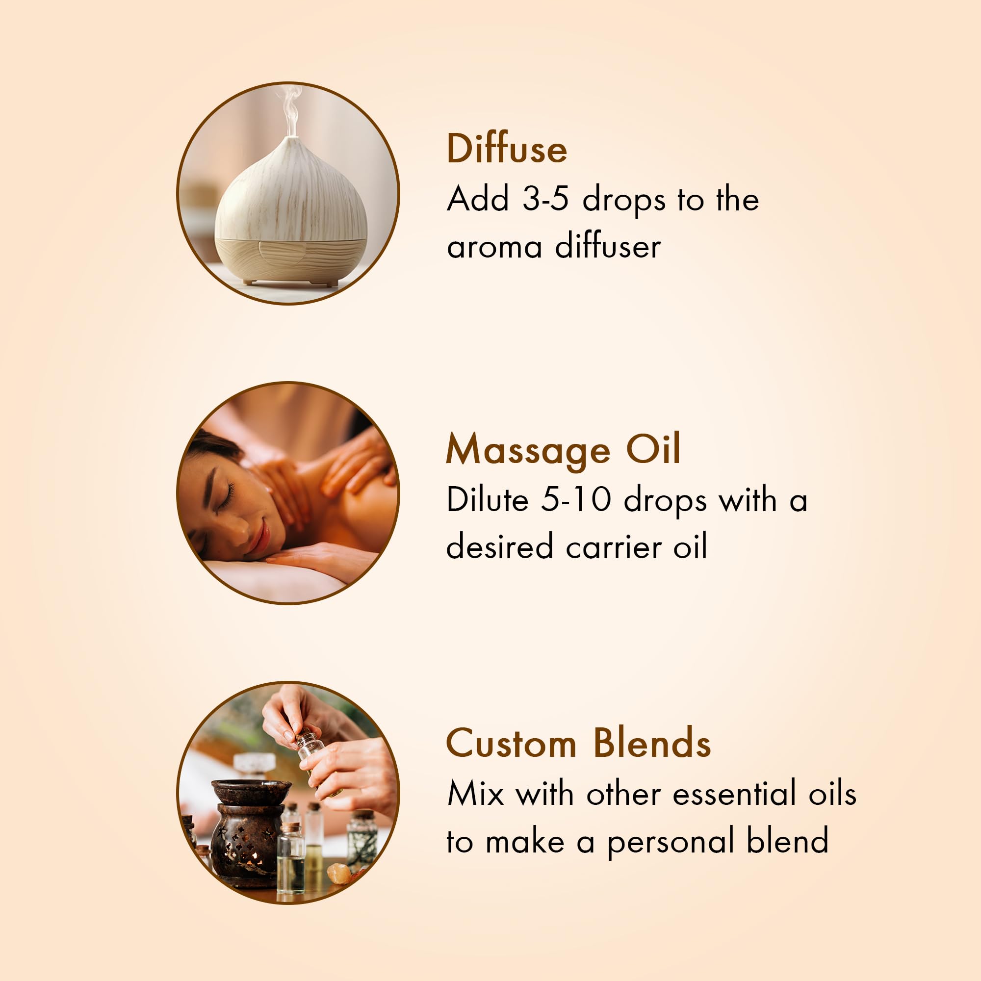 Majestic Pure Yoga Oil Set chamomile bottle for soothing evenings