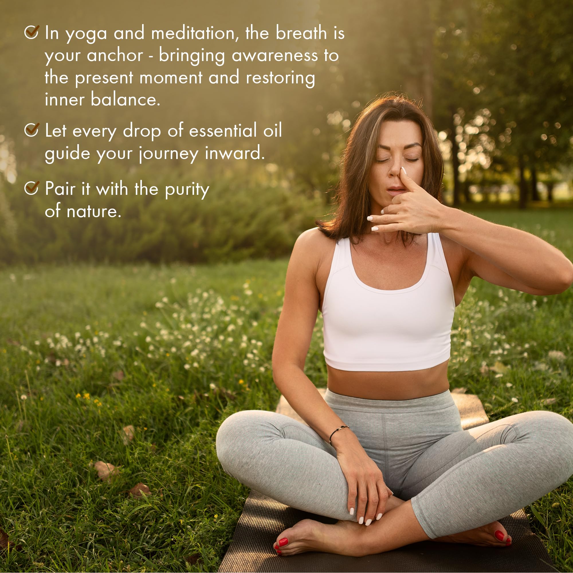 Majestic Pure Yoga Oil Set diffuser scene with oils for tranquil vibes