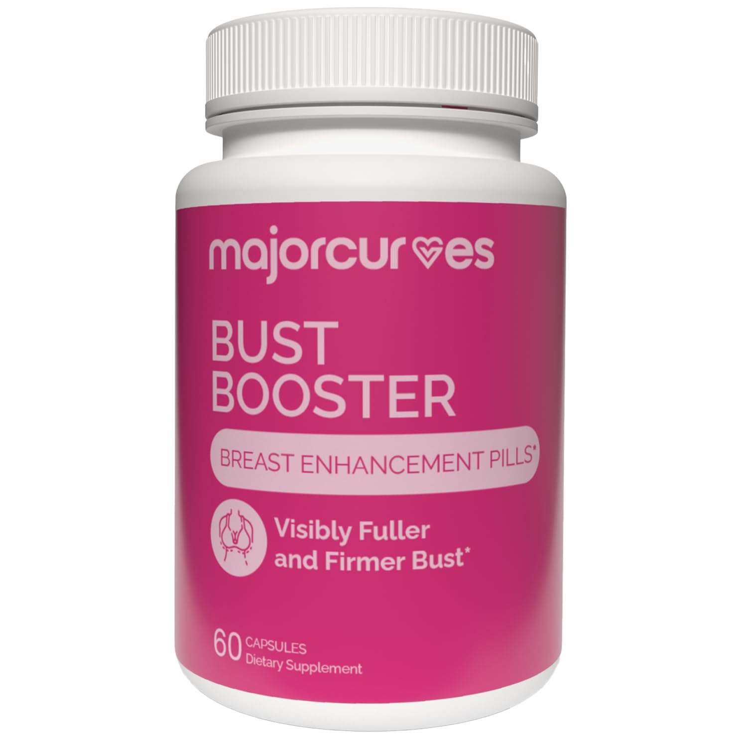 Major Curves Bust Booster bottle ready for daily use to support natural curves.