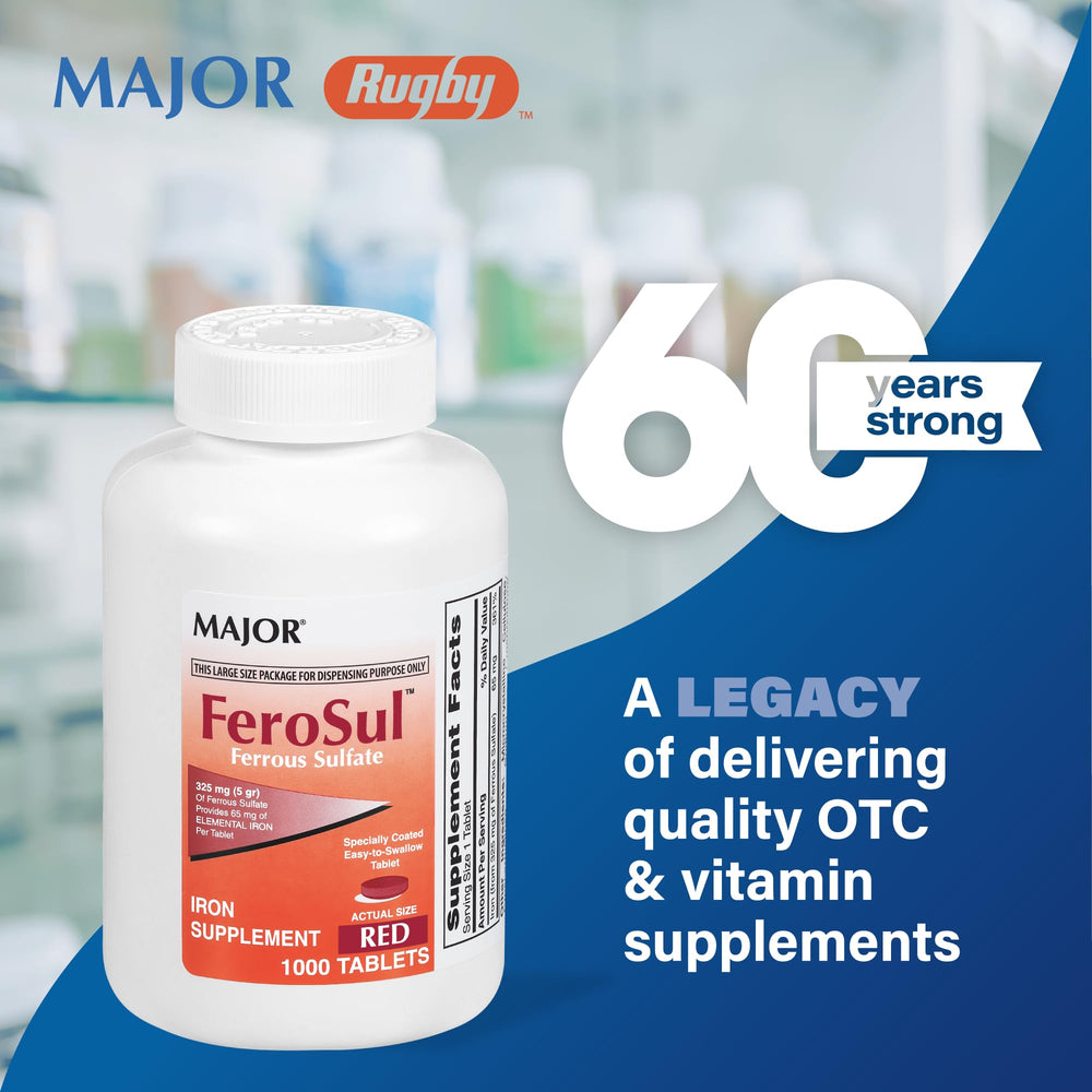 Major FeroSul packaging on a shelf ready for home use
