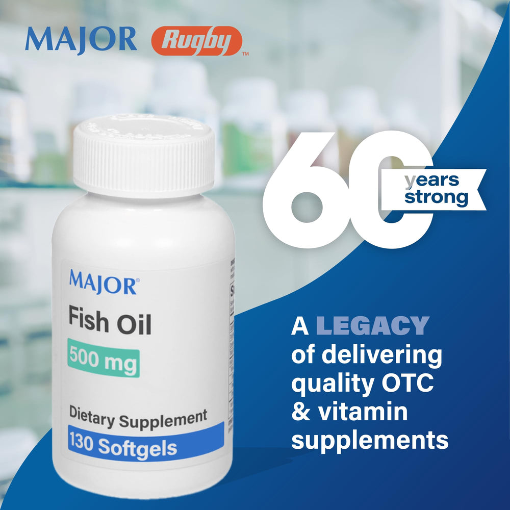 MAJOR Fish Oil ingredients list emphasizing omega-3 blend