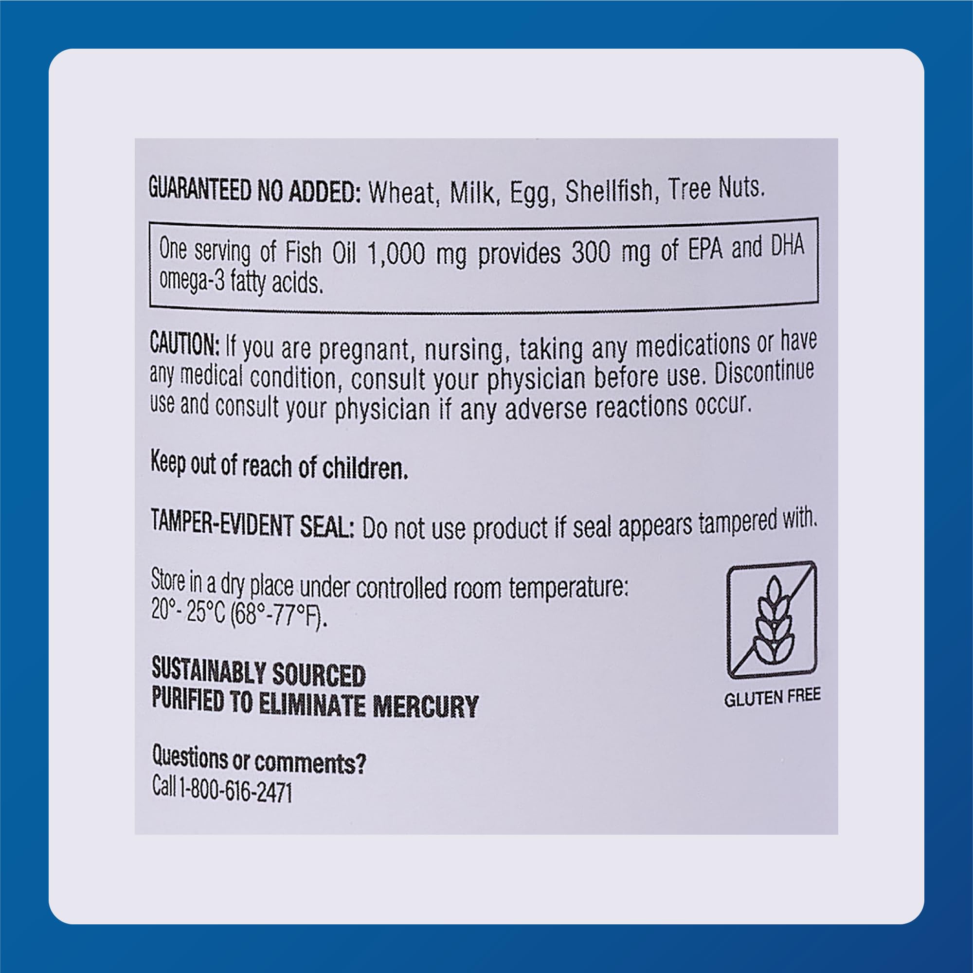 Purified mercury-free processing graphic for MAJOR Omega-3