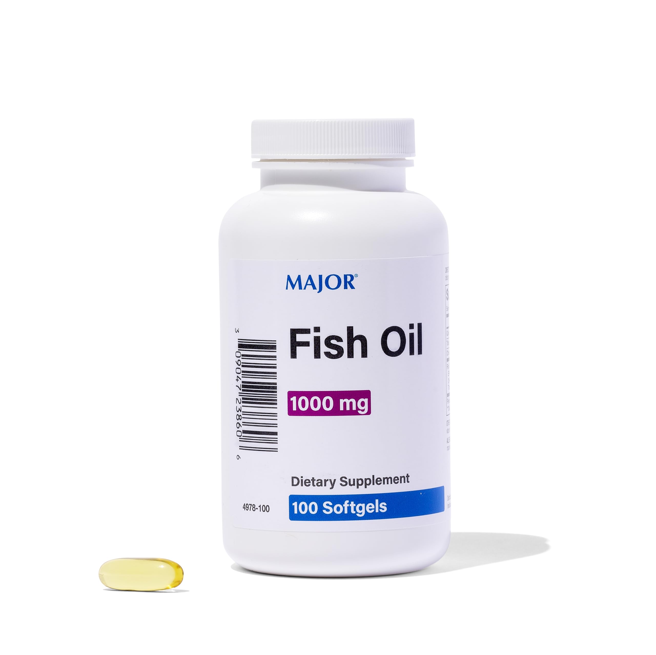 Major Omega-3 softgel bottle for daily EPA and DHA intake