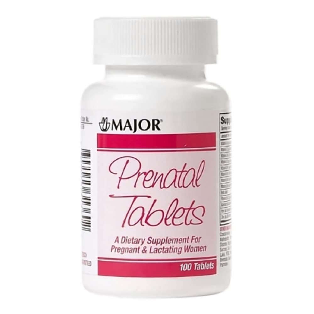 MAJOR Prenatal tablets with ascorbic acid provide daily vitamin support for moms-to-be.