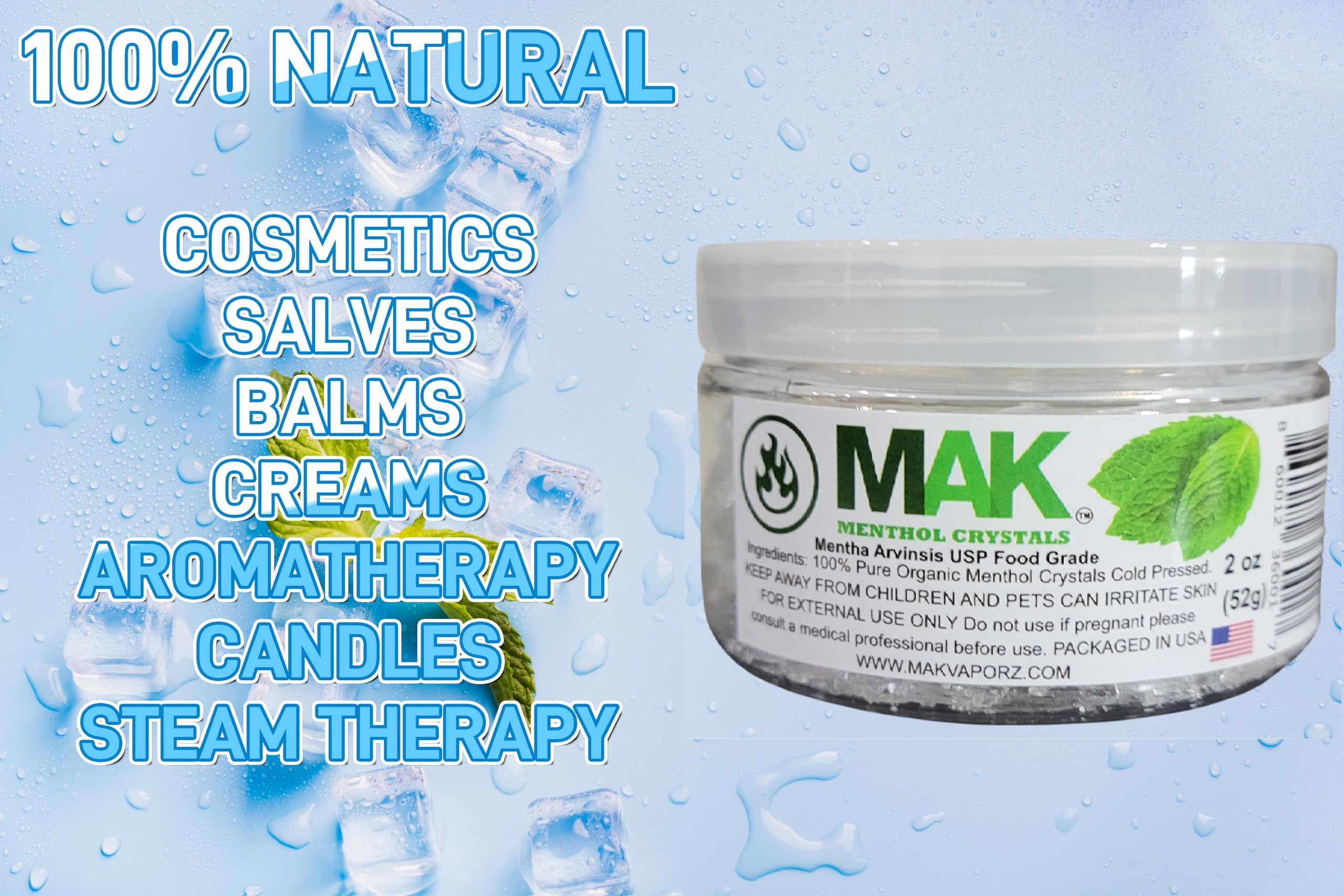 Mak Menthol Crystals in a diffuser creating spa-like ambience.