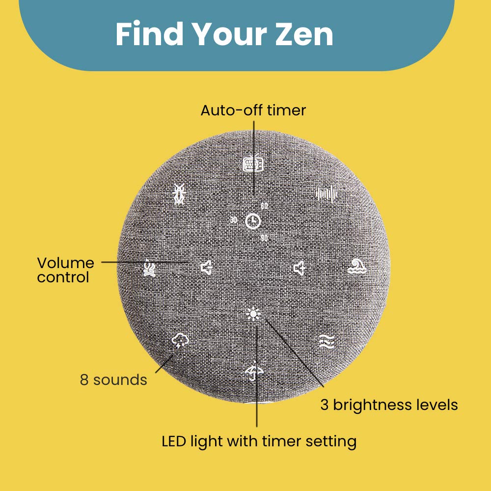 Make Lemonade Digital Mixer LED ring night-light with adjustable brightness for calming ambiance.
