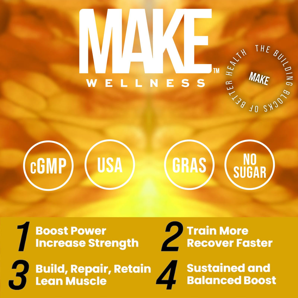 Packaging box of Make Wellness FIT Peptides emphasizes 30 convenient sachets