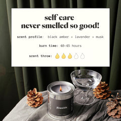 Mala Fireside woodwick detail provides a steady glow and even burn.