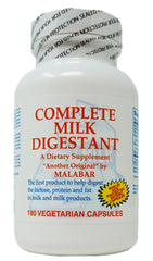 Malabar Complete Milk Digestant bottle with 180 tablets for dairy digestion support