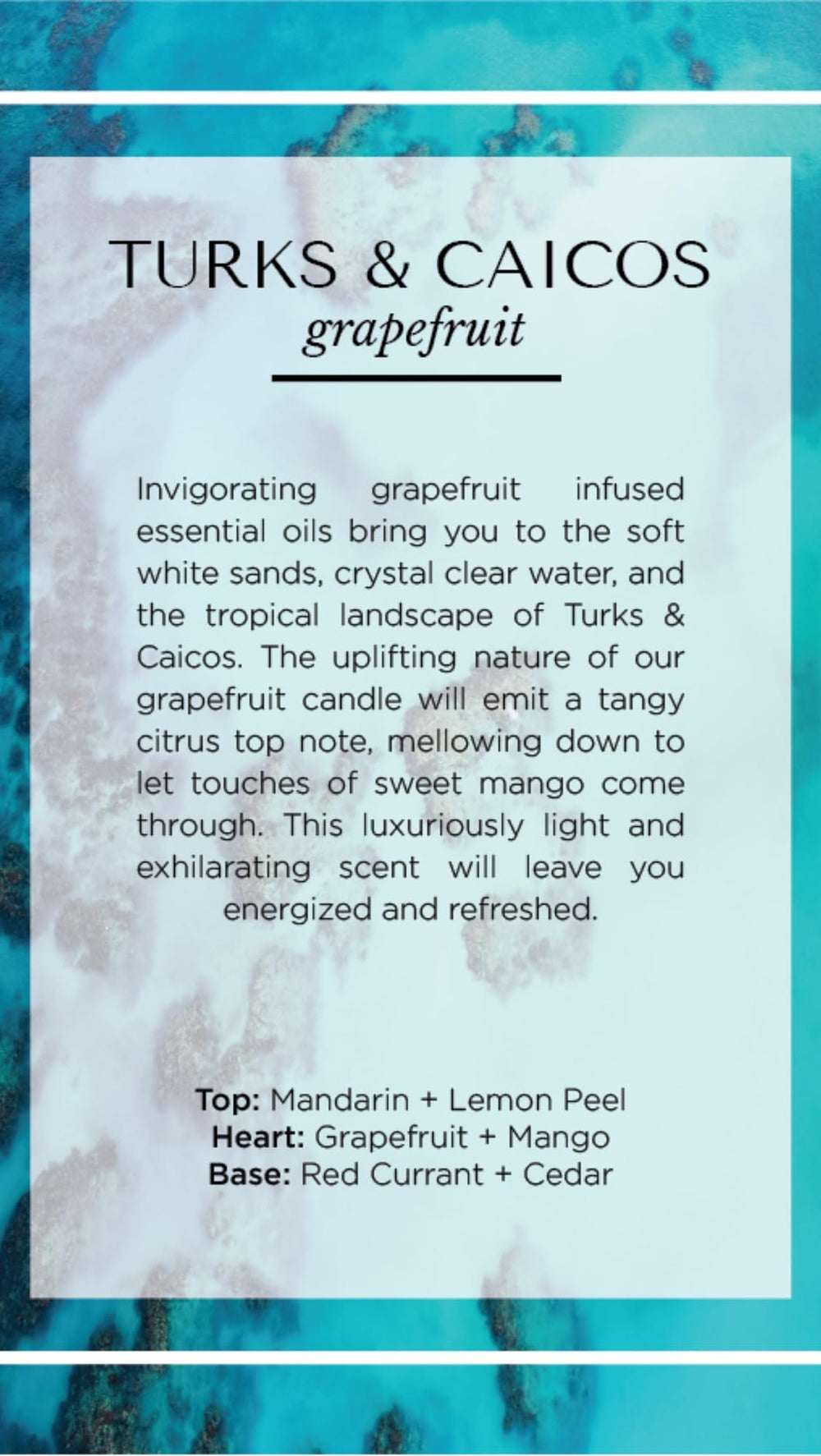 Malibu Apothecary Turks & Caicos candle burning demonstrates long 55-hour burn time.