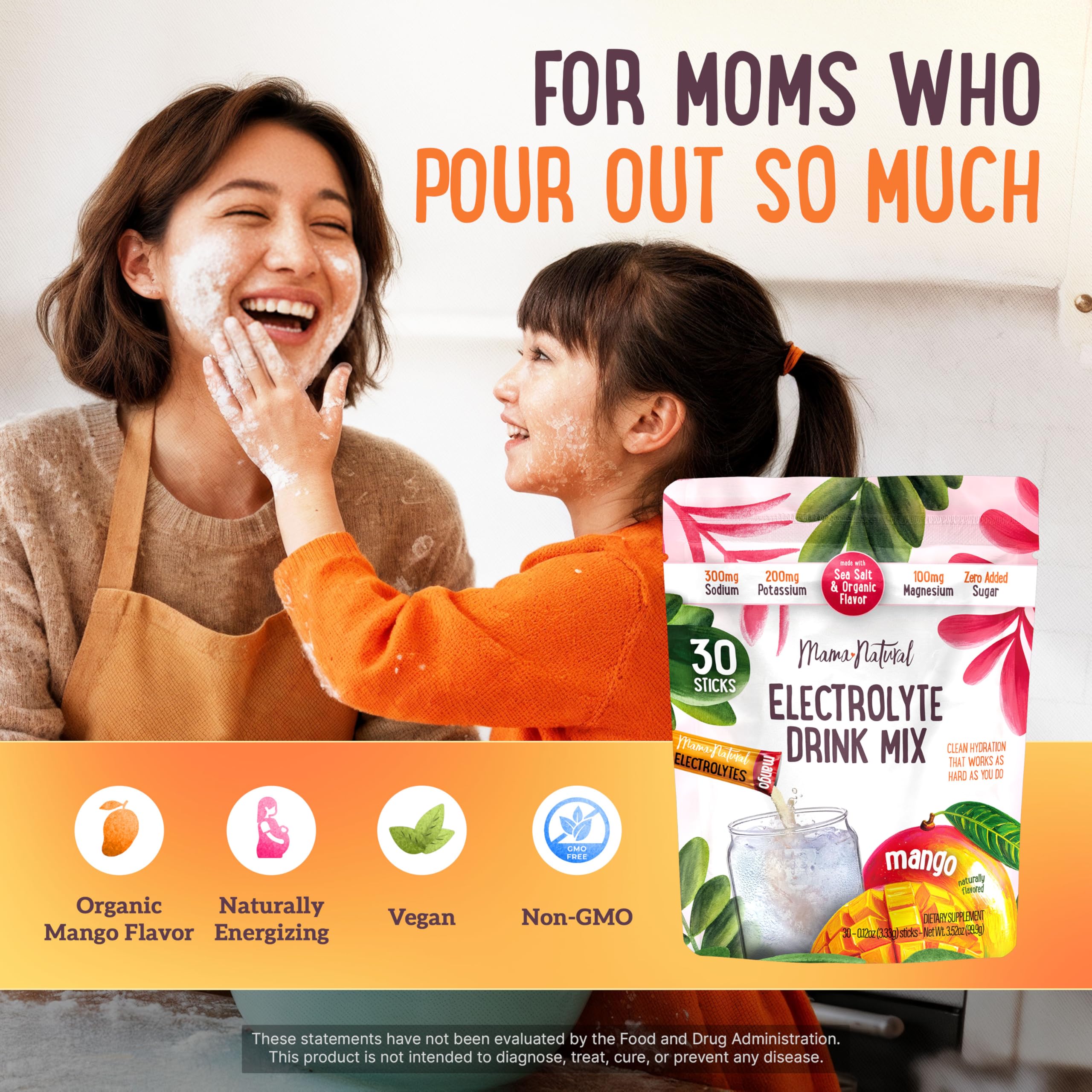 Magnesium glycinate electrolyte packets highlighted for easy absorption.