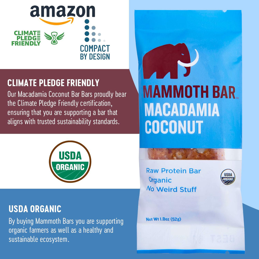 Mammoth Bar Raw nuts texture showing natural crunch.