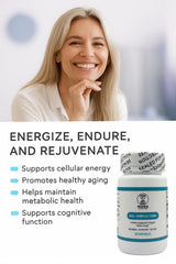 Mana NAD+ Complex front bottle on a clean surface for everyday energy.