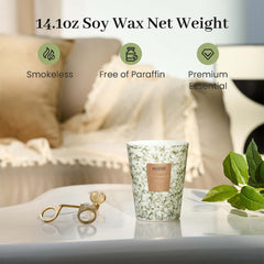 M&SENSE natural soy wax candle provides cleaner burn and rich fragrance.