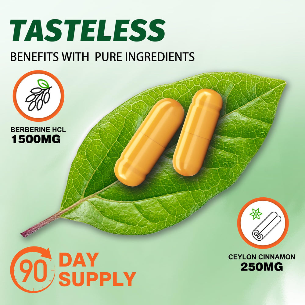 Manewu Berberine with cinnamon and bergamot blend for antioxidant support
