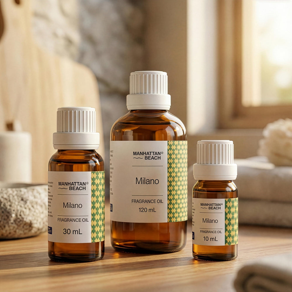 Reed diffuser setup with Milano oil for subtle diffusion