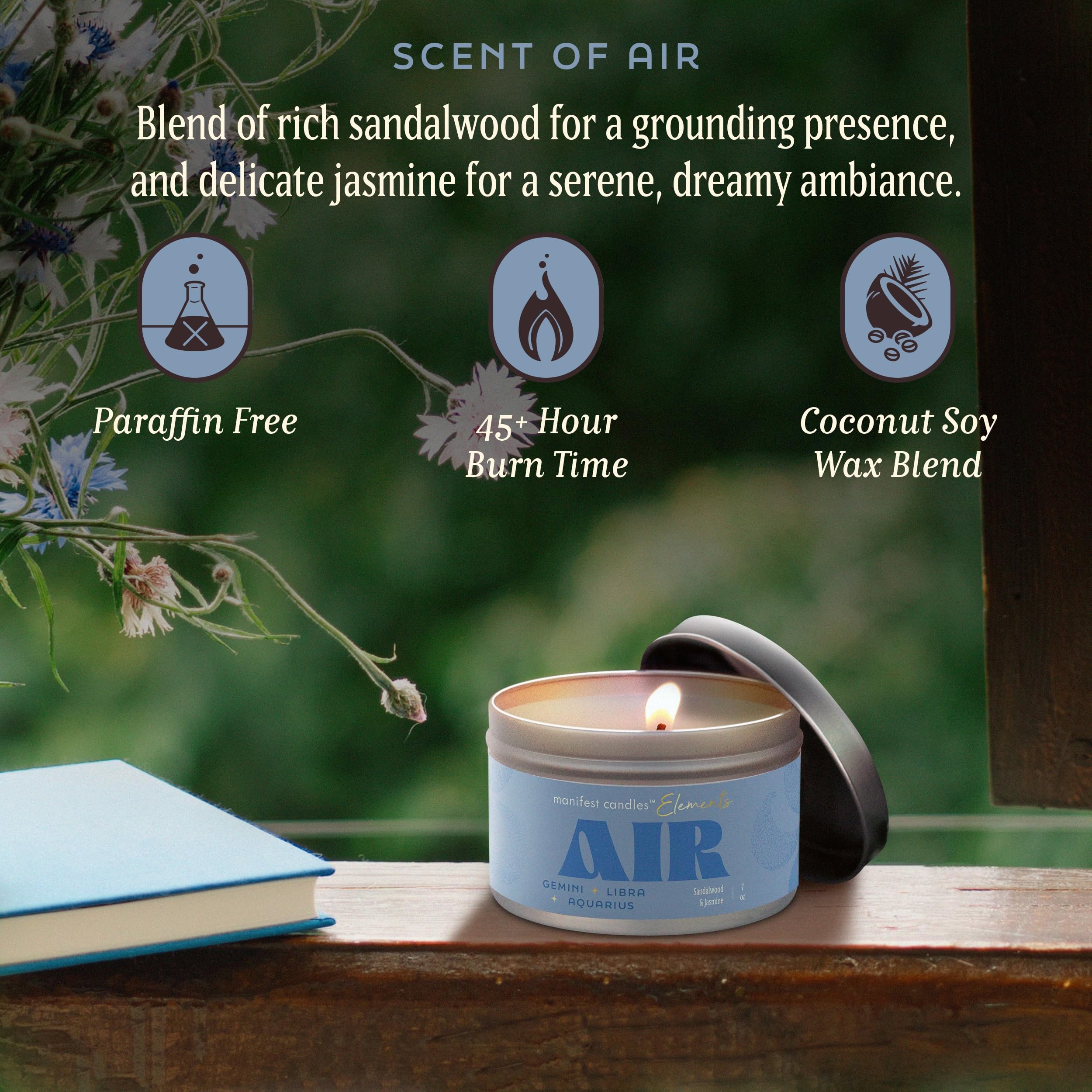 MANIFEST CANDLES cotton-wick ensures steady flame for rituals
