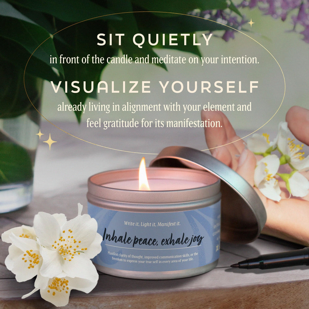 MANIFEST CANDLES elegant-tin design makes gifting easy