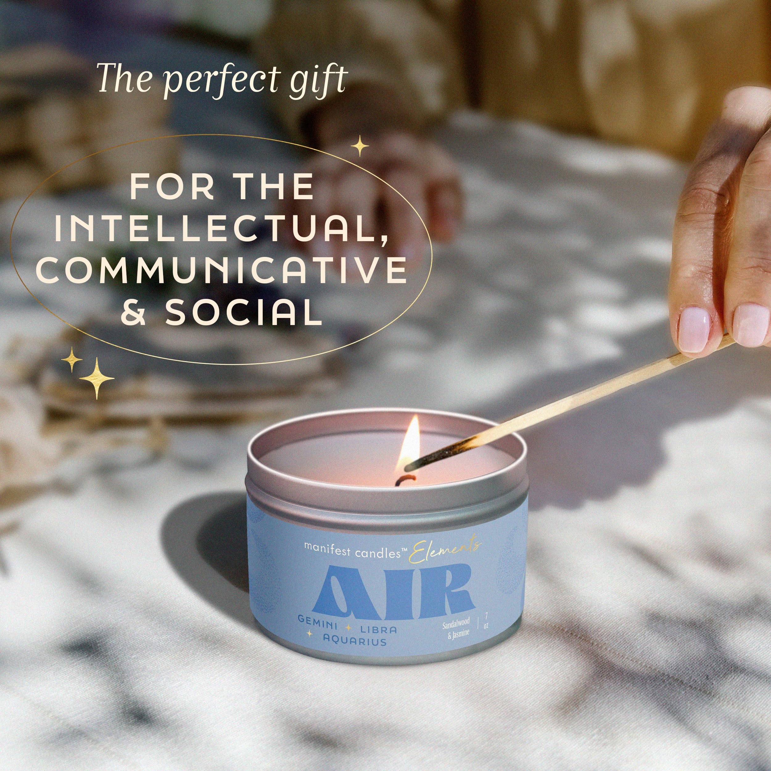 MANIFEST CANDLES soy-coconut wax blend provides clean, even burn