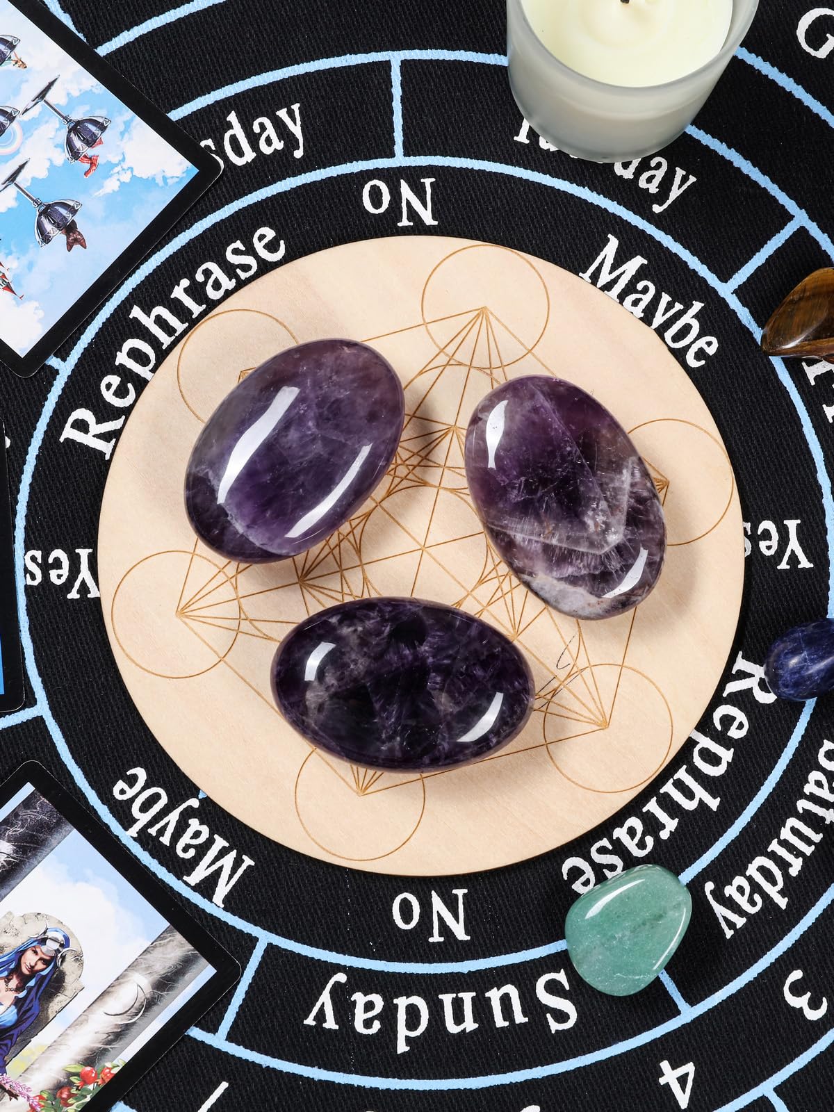 MANIFO thumb stone aids massage and mindful tension release.