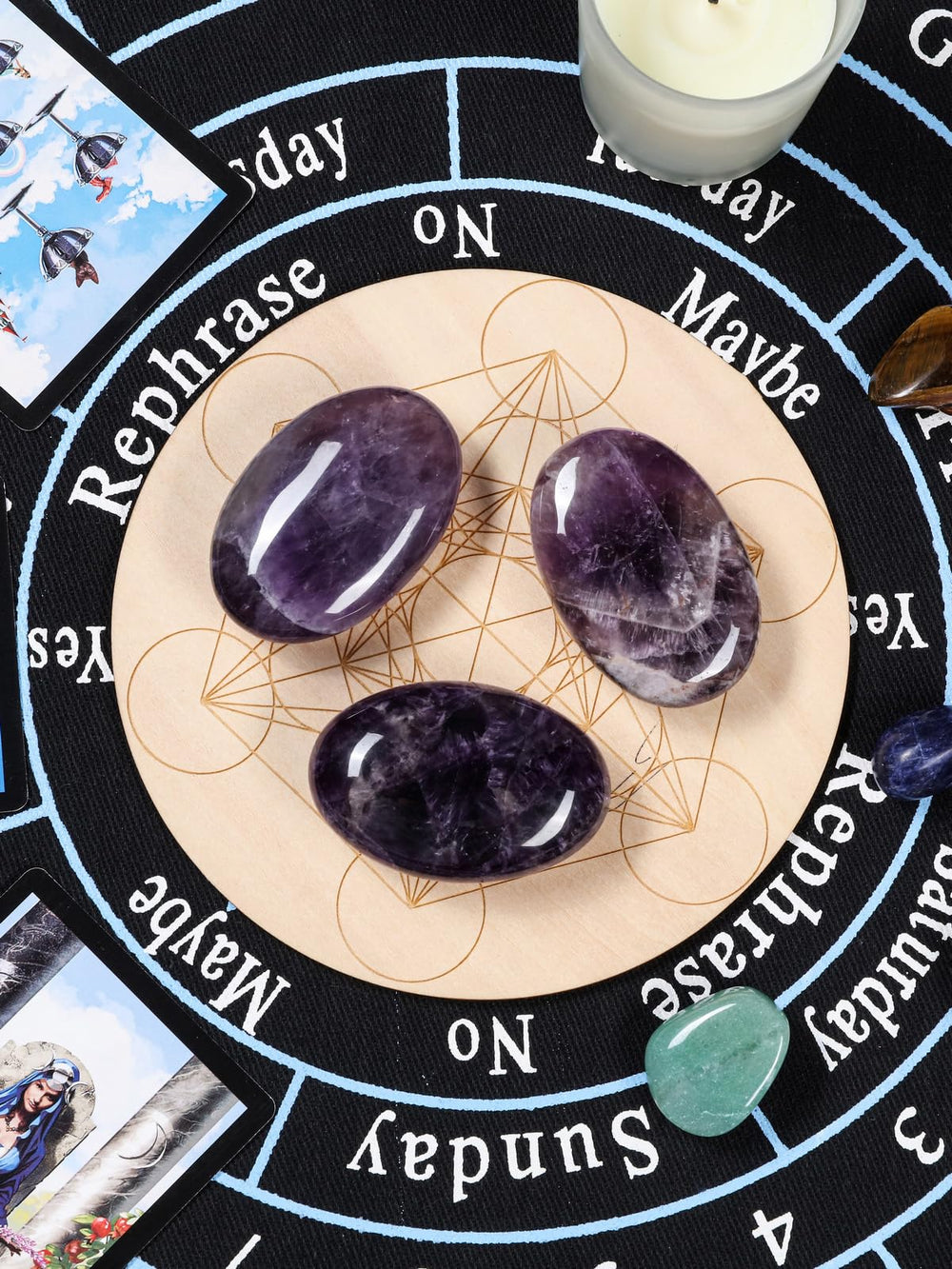 MANIFO thumb stone aids massage and mindful tension release.