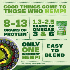 Pouring Hemp Pro Fiber from bottle into a shake
