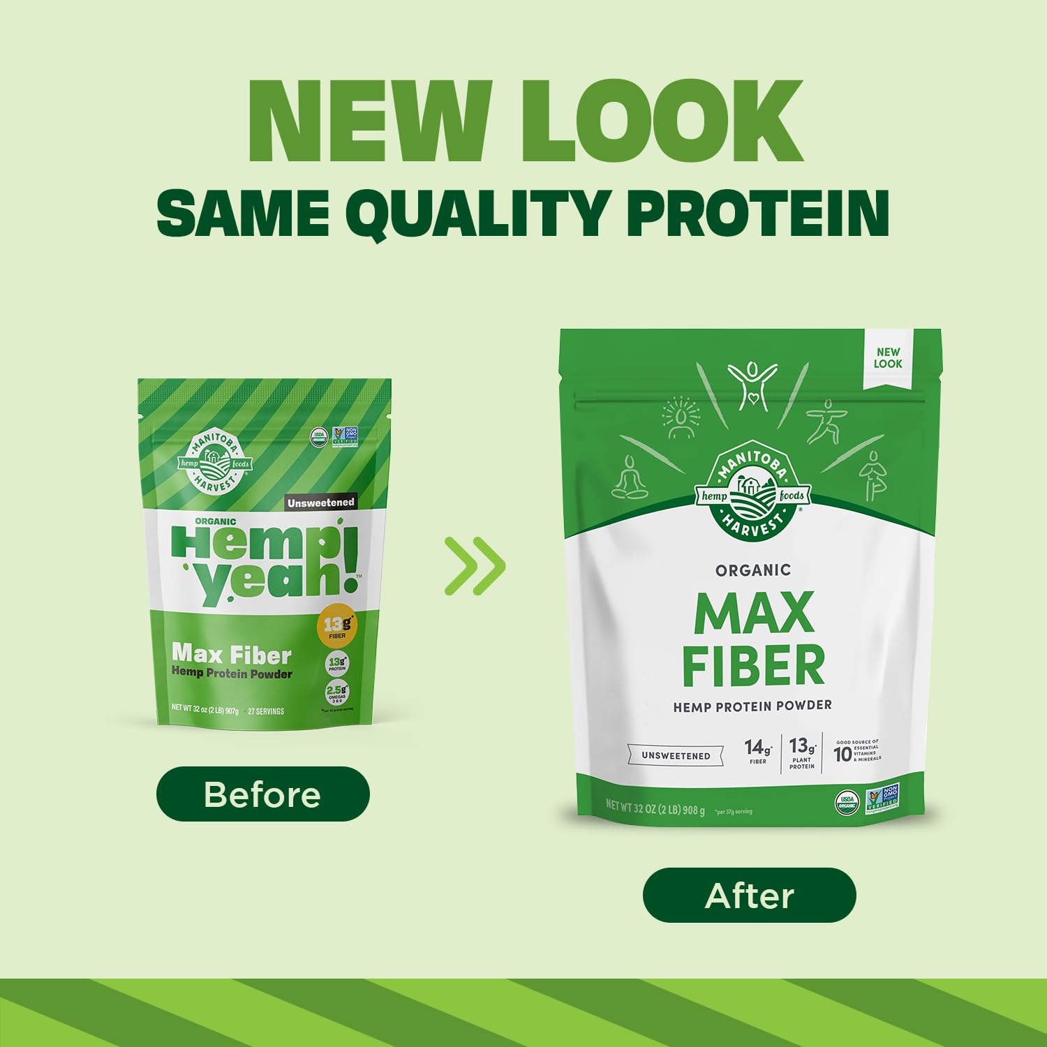 Scooping Hemp Pro Fiber to measure a fiber-rich serving
