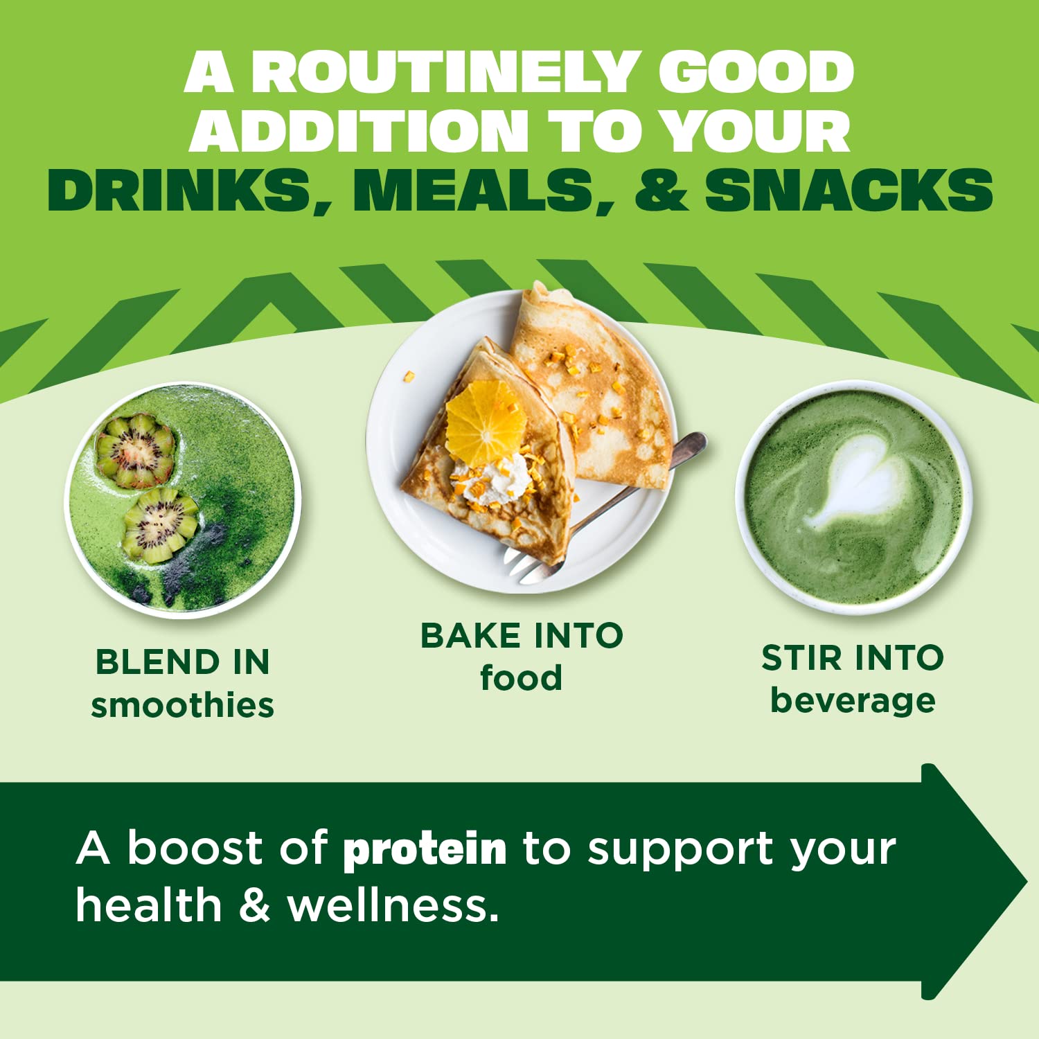 Unsweetened label emphasizing versatile use in smoothies and baking