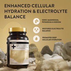Manna Vitality Ormus+ capsules packaging box on a clean surface