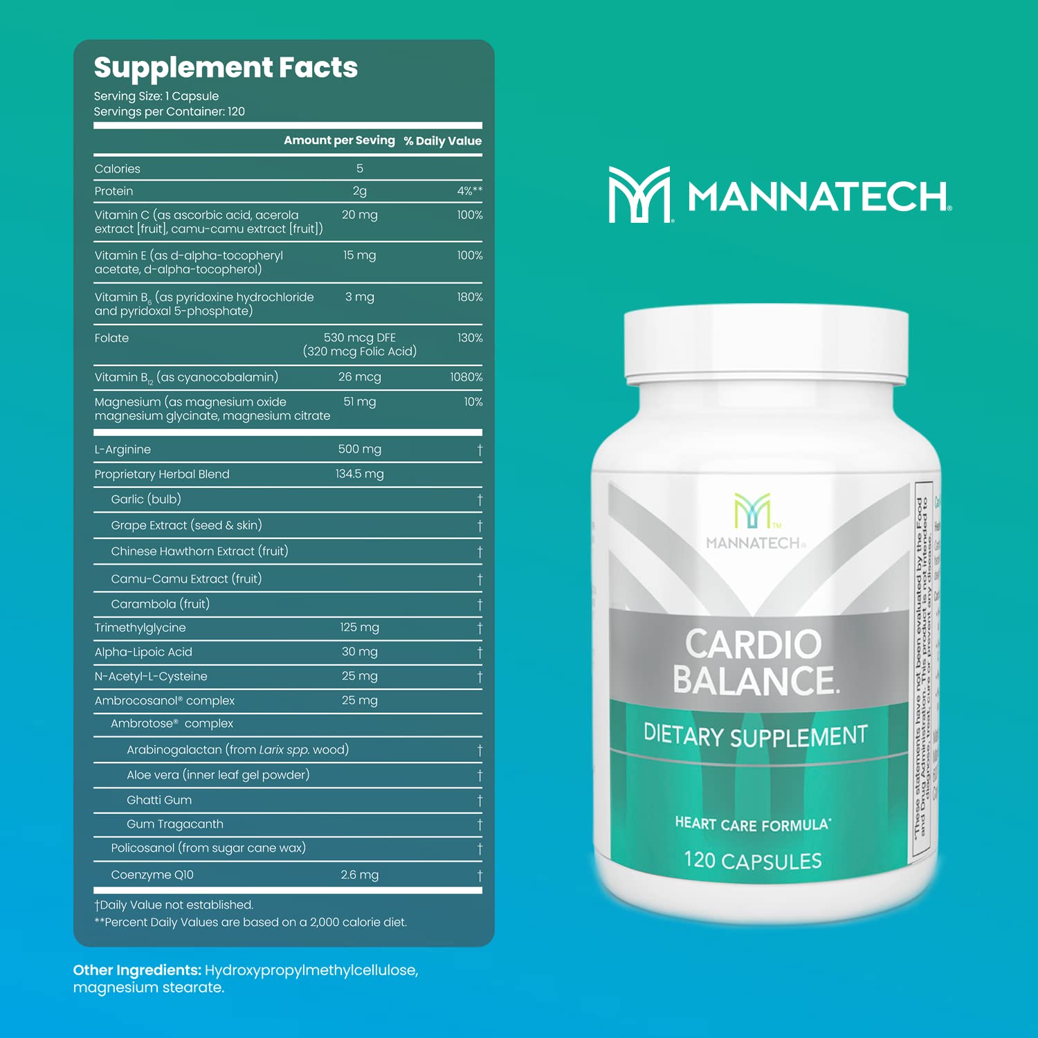 Mannatech CardioBALANCE bottle cap highlighting secure packaging