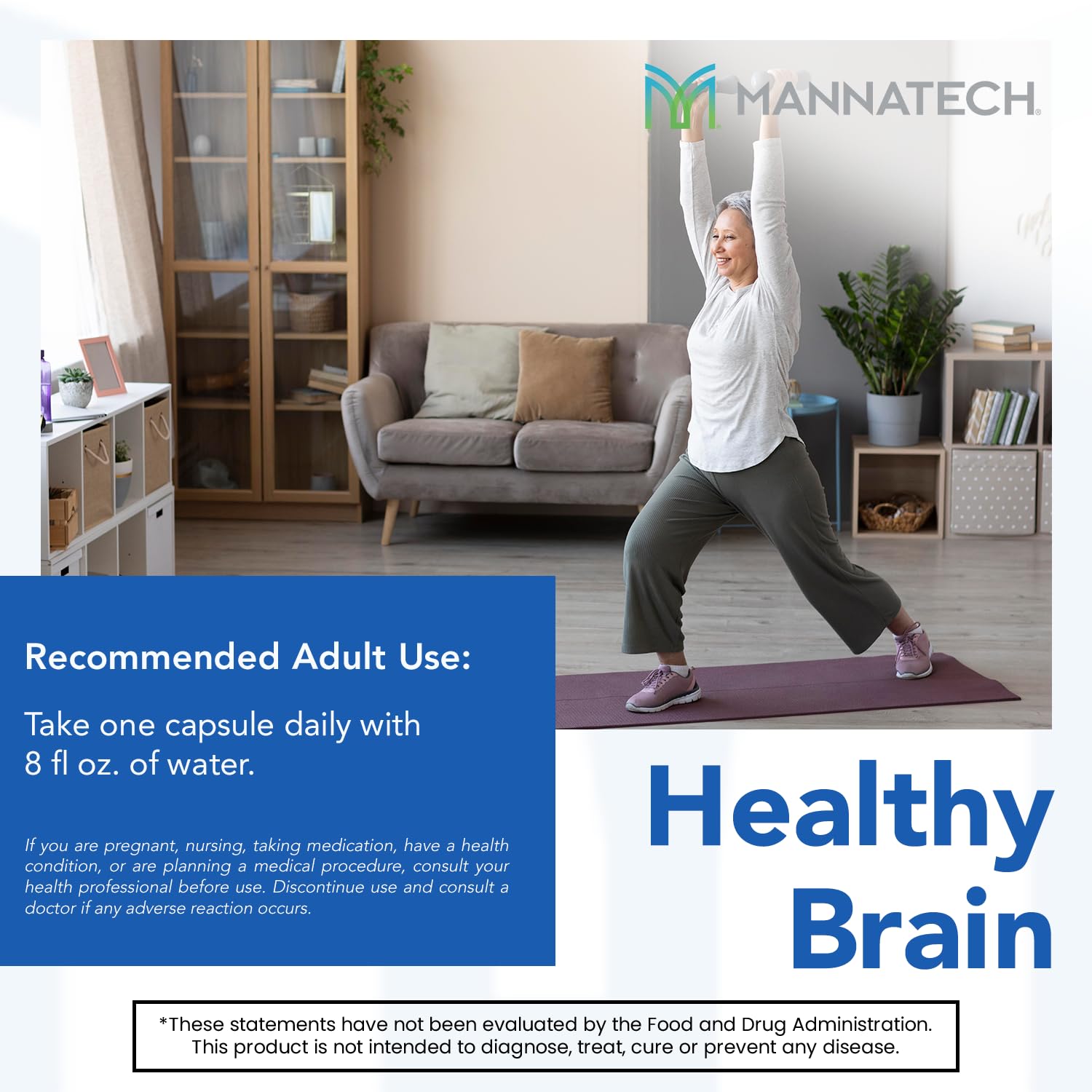 Mannatech Eye Care shelf display suggesting convenient eye support.