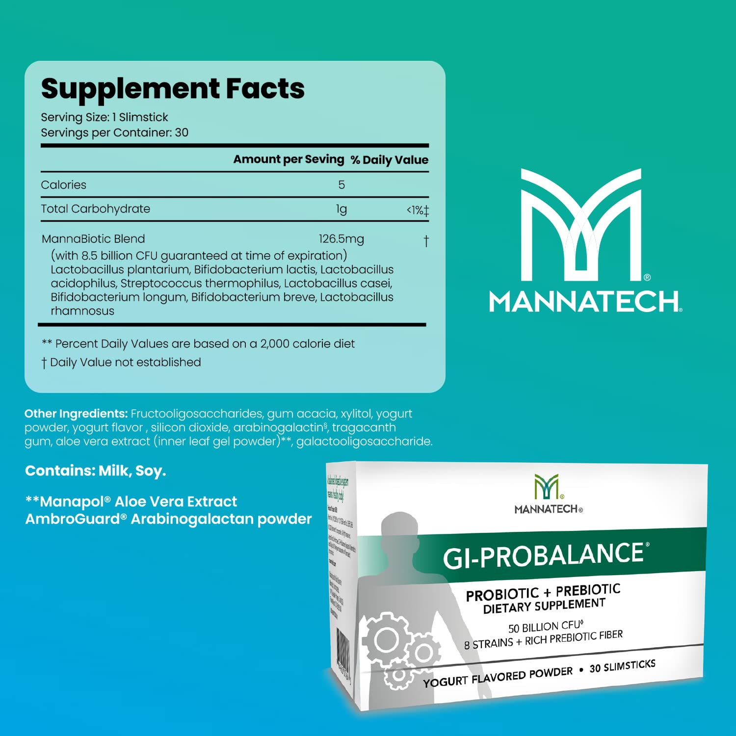 Mannatech GI-ProBalance bottle showing digestive balance on the go