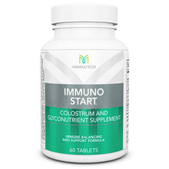 Mannatech ImmunoSTART bottle front highlighting natural immune support with MCP